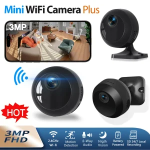 2.4GHz Wi-Fi mini security camera, 1080p HD