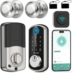 WiFi Keyless Entry Door Lock with Handle
