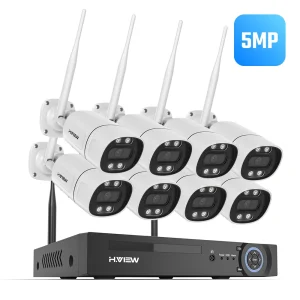 8CH 5MP Wireless 2.4GHz Wifi Camera Security System