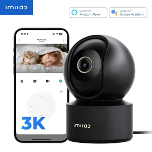 Baby Monitor Indoor Security Camera with  Night Vision 2-Way Audio 360°