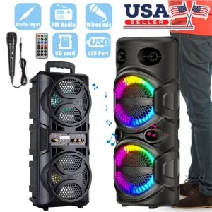 3000W Portable Bluetooth Speaker Sub woofer Heavy Bass